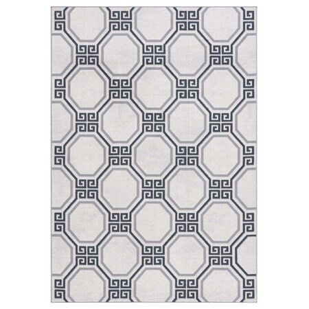 Safavieh 6 ft. 7 in. x 6 ft. 7 in. Odyssey Round Contemporary Round Rug; Ivory & Grey ODY818A-7R